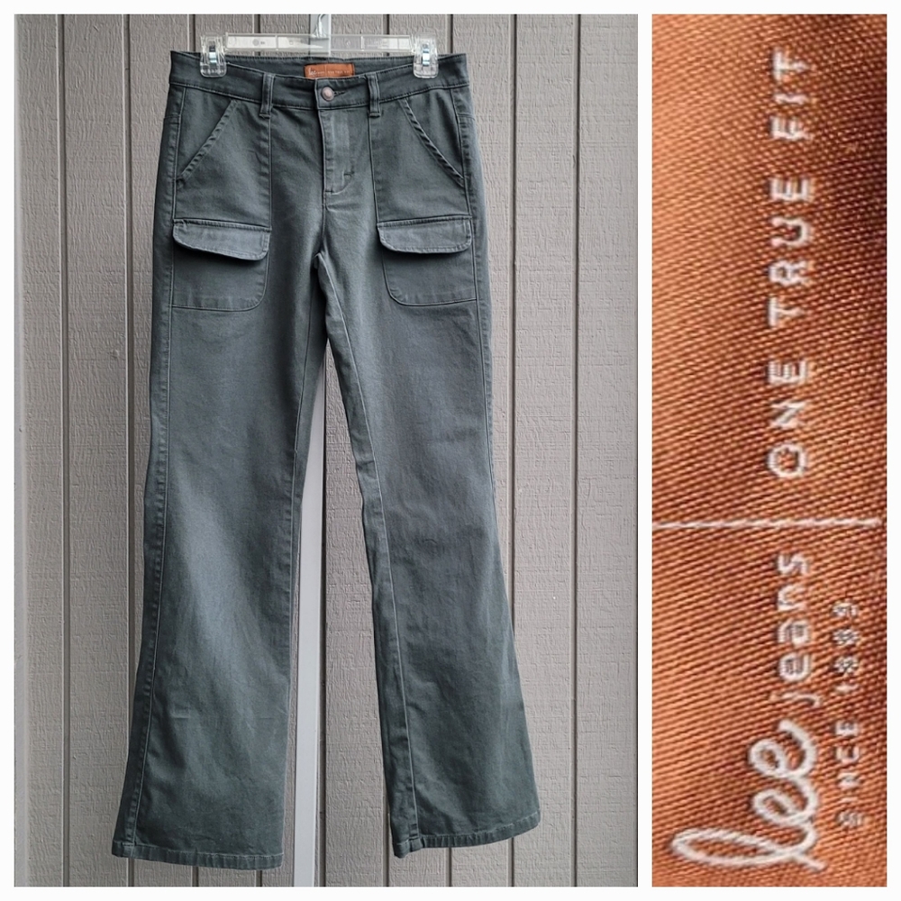 Lee Jeans | Y2K Army Green Women's 3/4 Medium 32" inseam EUC Pants